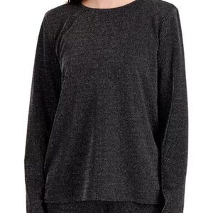 Alfani Shine Winter Whites Metallic Top NWT PXL